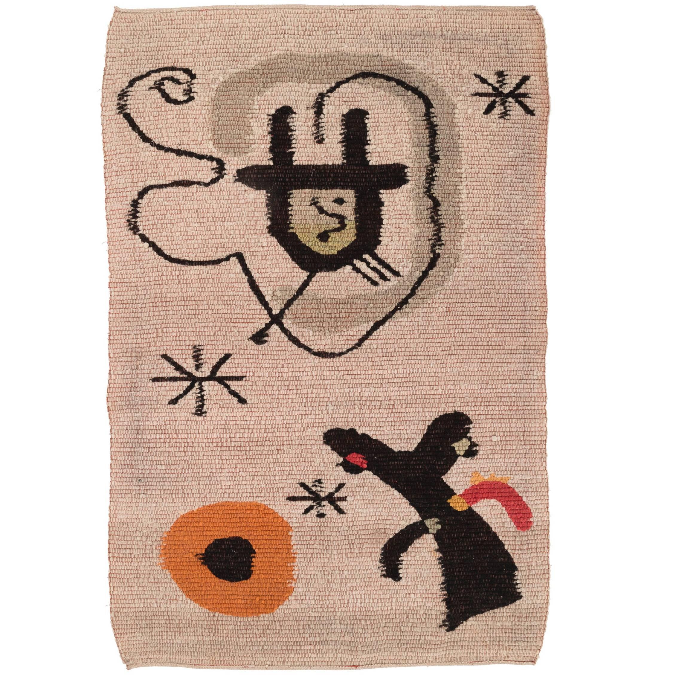 Tapestry in the style of Miro