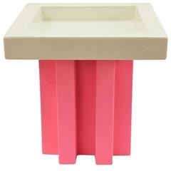 White and Pink Fruit Tray by Ettore Sottsass 10