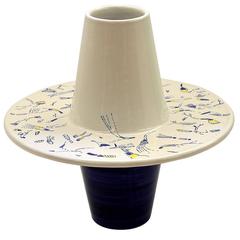 Blue and White Vase by Ugo La Pietra 5