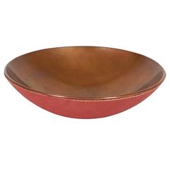 Mid-Century Bronze and Shagreen Decorative Bowl