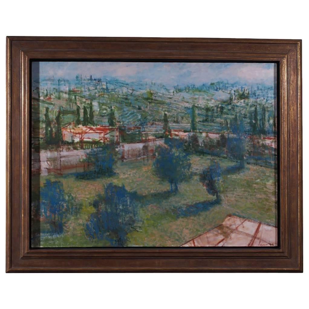 Paesaggio esteso di Peter Solow "Olio su tela