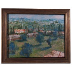 Vintage Extensive Landscape by Peter Solow 'Oil On Canvas'