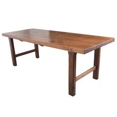 French 19th Century Oak Farm Table 11