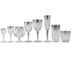 Retro 108 Piece Stemware Service for 12 in Florence Pattern by Saint Louis