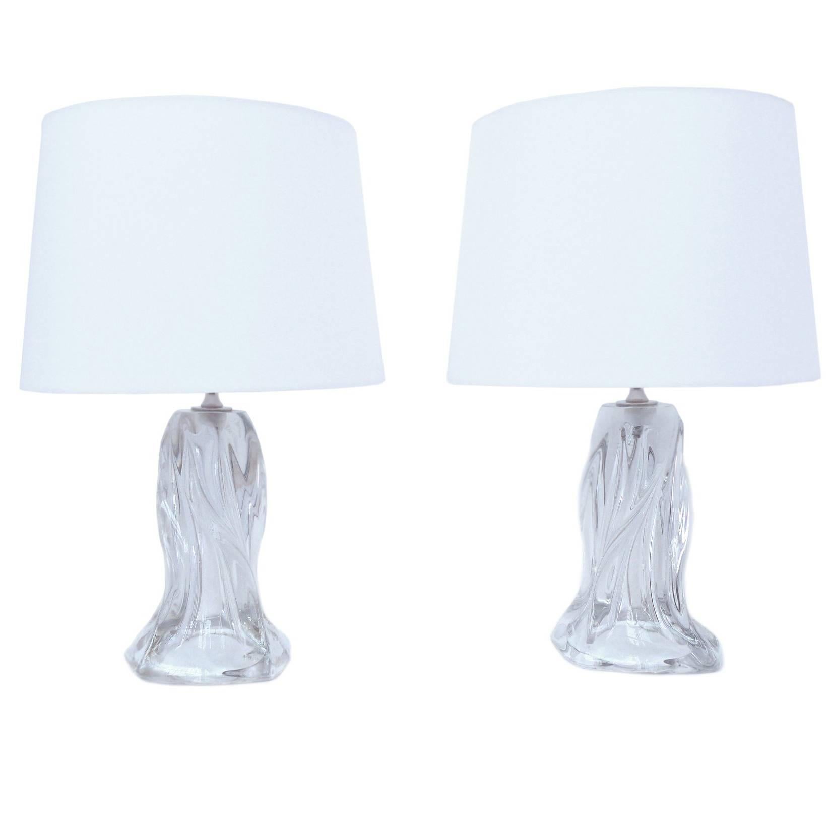 Pair of Midcentury Murano Glass Table Lamps