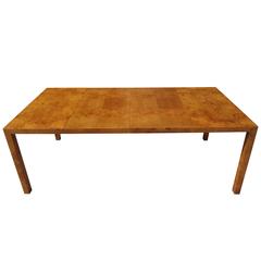 Exceptional Mid-Century Burl Wood Dining Table by Milo Baughman