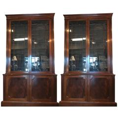 Pair of Large Georgian Style Bookcases