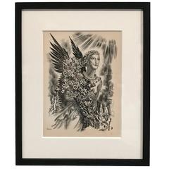 Set of Four Limited Edition Lithographs by Albert Decaris, L'europe 8