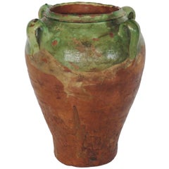 Antique 19th Century Glazed Honey Pot