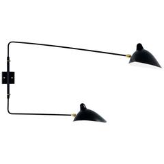 Serge Mouille Two Rotating Straight Arms Sconce Lamp 11