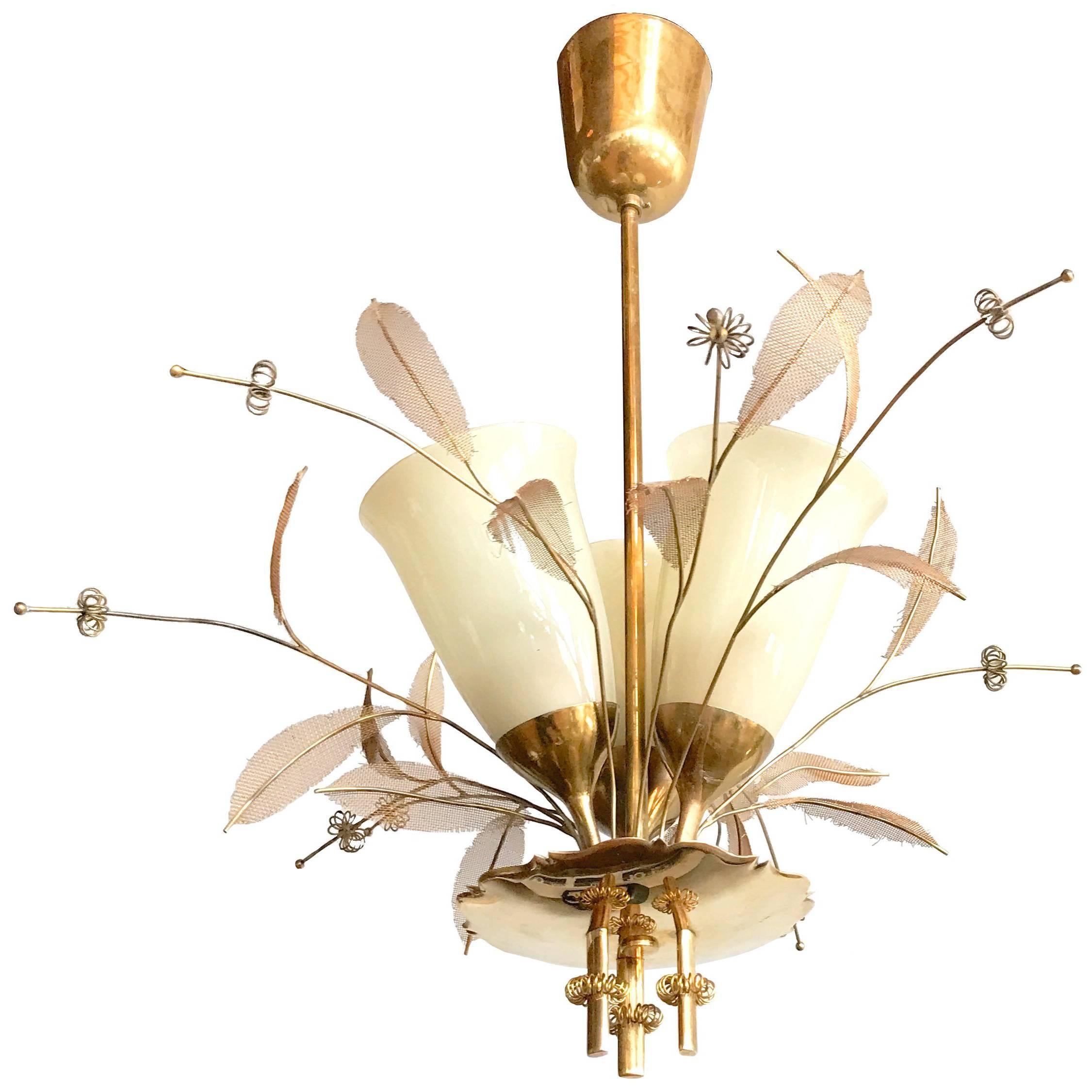 Paavo Tynell 9029/3 "Bridal Bouquet" Chandelier for Taito Oy