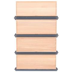 Stack Storage Four-Tier Wood Drawers 6