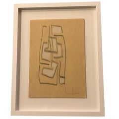 Contemporary Italian Artist Franco Ferrari Charcoal Drawing