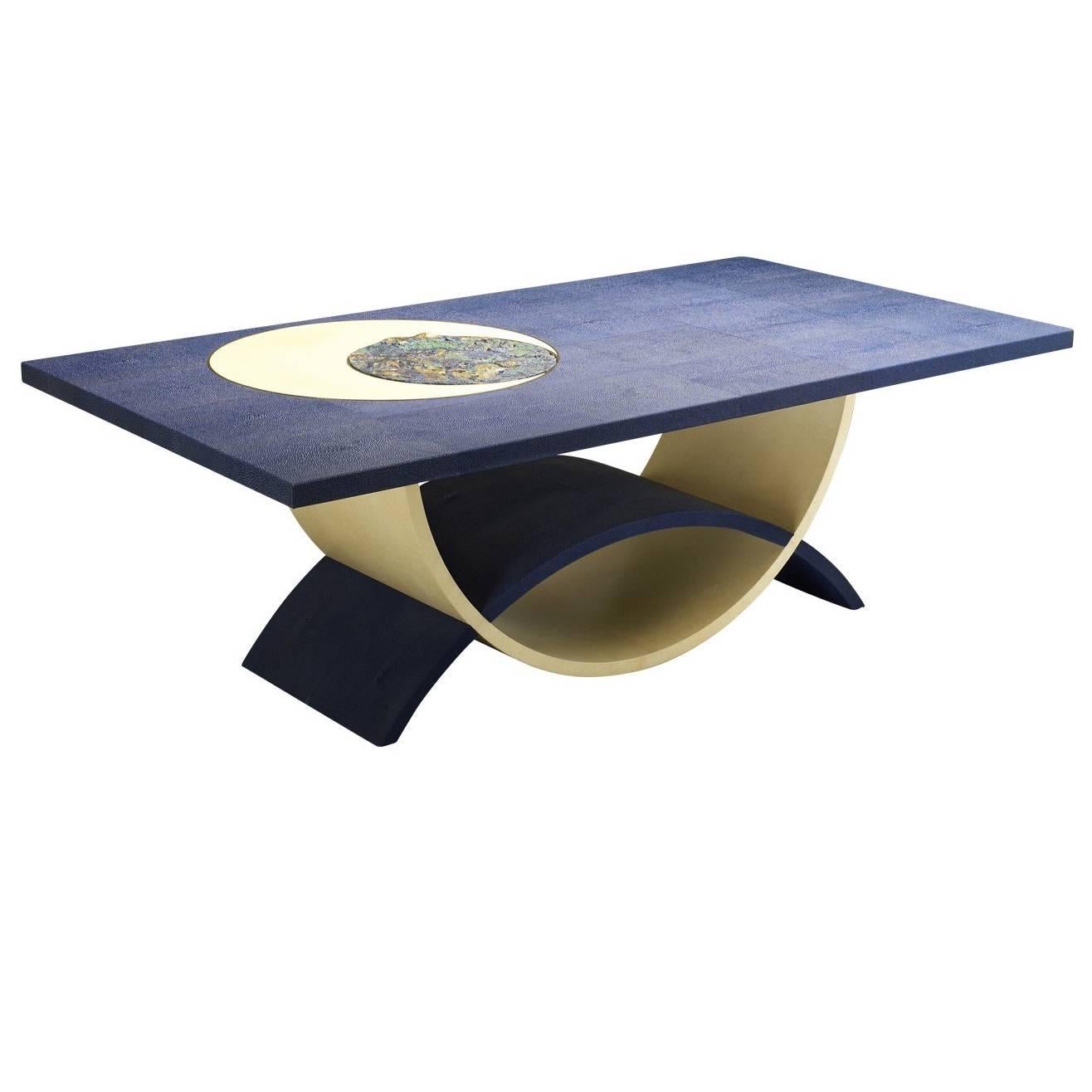 Blue Moon Coffee Table by Teresa Luni For Sale