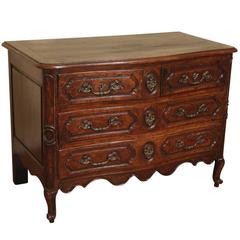 18th Century Walnut Italian XV Commode 6