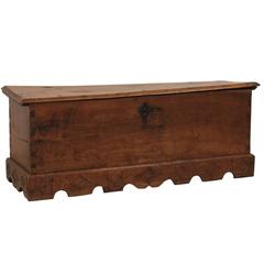 Spanish 18th Century Large Size Wood Coffer or Trunk 6
