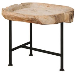 Spanish Wood Trough Likely Used for Cheese Production Turned Rustic Coffee Table