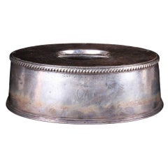 Wallace Silver Soldered Entree Cover with Carlyle Hotel Logo, circa 1930