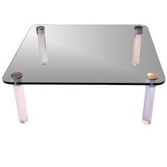 Mid-Century Lucite Table in the Style of Pace