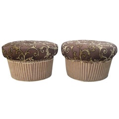 Pair of Cupcake Ottomans