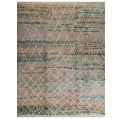Contemporary Moroccan Wool Rug 4