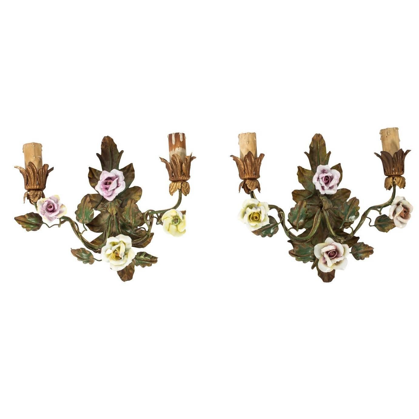 Floral Wall Sconces For Sale