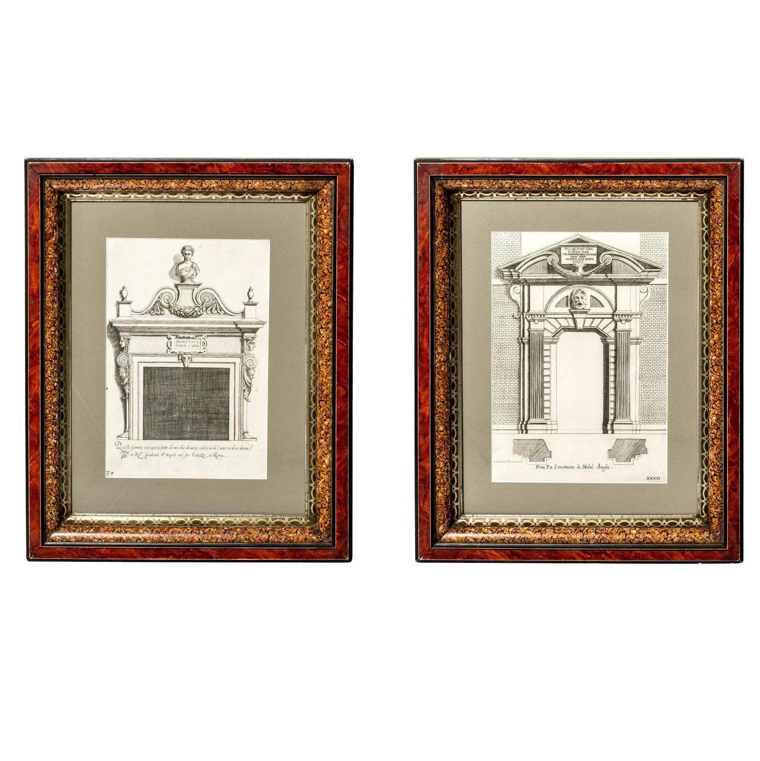 Framed Architectural Engravings For Sale