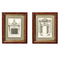 Framed Architectural Engravings