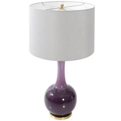 Purple Glaze Ceramic Lamp