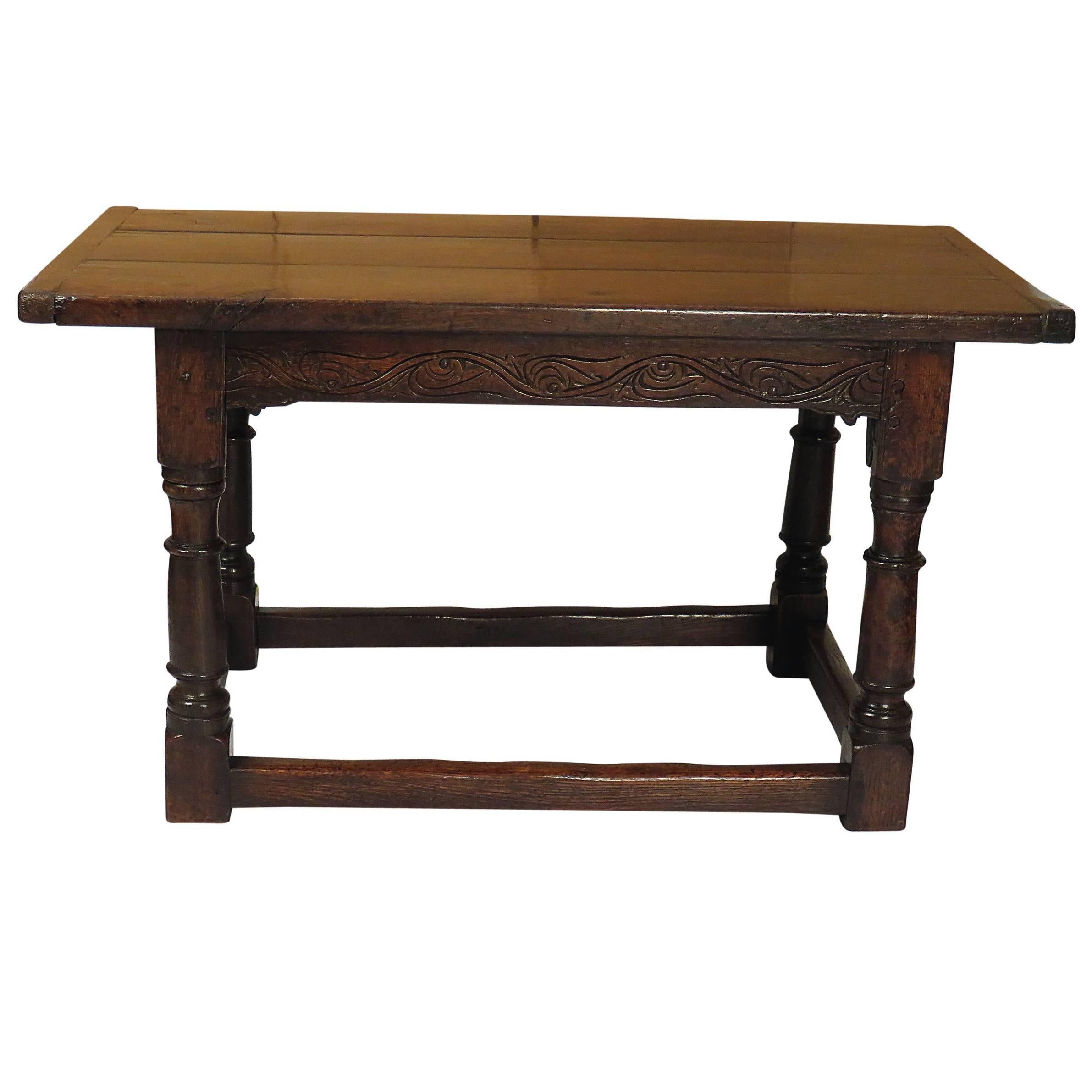 Nice Old Tavern or Work Table, Chestnut Made in Italy or Spain, circa 1780  