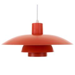 Ph 4/3 by Poul Henningsen, Louis Poulsen, 1966. Iconic Orange Pendant Light