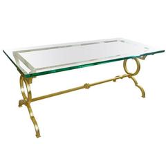 Gold Leaf over Iron Chic Moderne Cocktail Table 12