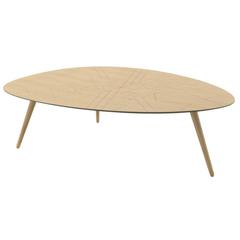Sophisticated Coffee Table with Geometric Decorations on the Top 1