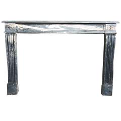 19th Century Italian Carrara Marble Fireplace Mantle