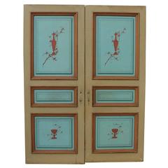 Late 19th Century Pair of Antique French Pine Double Doors 12