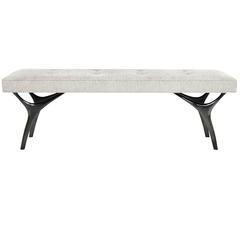 Crescent Bench in Bronze 10