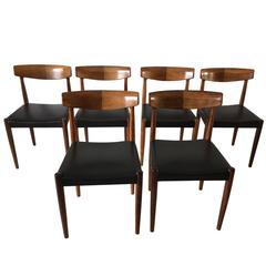 Set of Six Rosewood Dining Chairs Attributed to Knud Faerch for Bovenkamp, 1960s