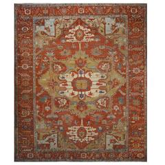 Late 19th Century Persian Serapi Oriental Rug