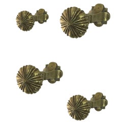 Vienna, Early 20th Century Set of 3 Bronze Coat and Hat Hooks