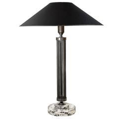Striking Table Lamp with Shades of Black and Grey 8