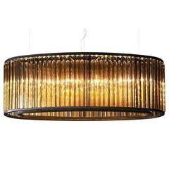 Sophisticated Big Chandelier with an Elliptical Shape 4