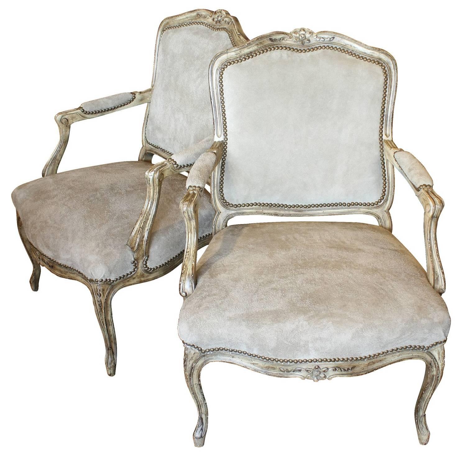 Pair of 19th Century Louis XV Chairs