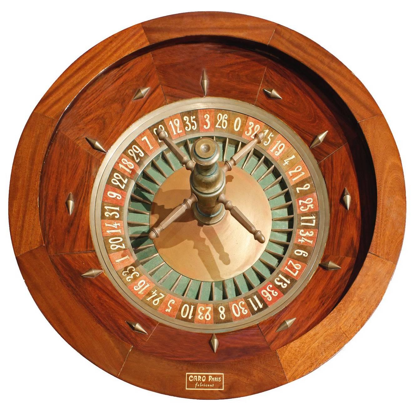 Caro Paris Casino Roulette Wheel, 1960