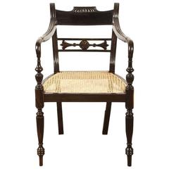 British Colonial Ebony Chair
