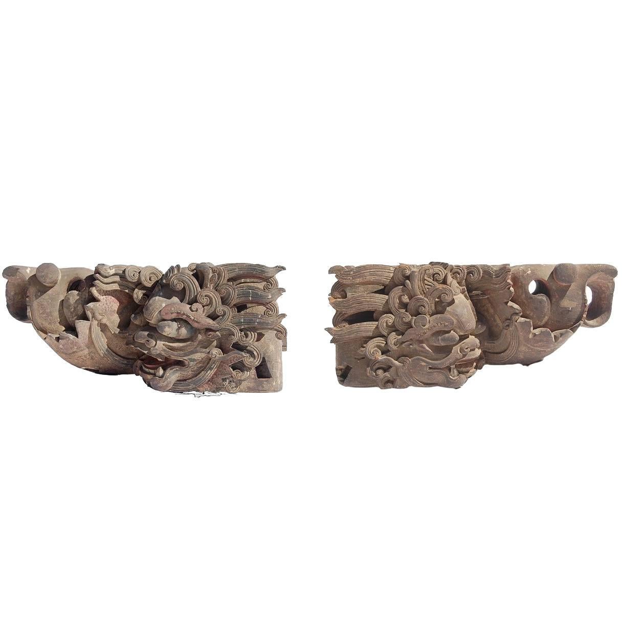 Pair of Balinese Architectural Elements