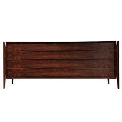Rare Stilted Danish Rosewood Dresser by Jorgen Clausen for Brande Mobelfabrik 10