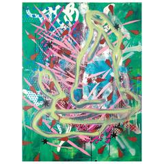 Contemporary Oil on Canvas Abstract Painting by Bulgarian Artist Mark Millene