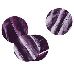 Edie Parker Home Round Coasters Solid Purple Marble Acrylic