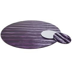 Edie Parker Home Placemat Solid in Purple Marble Acrylic