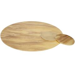 Edie Parker Home Placemat Solid Natural Horn Acrylic
